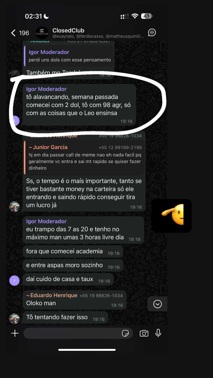 Prova Social 1 - m0m +2.029